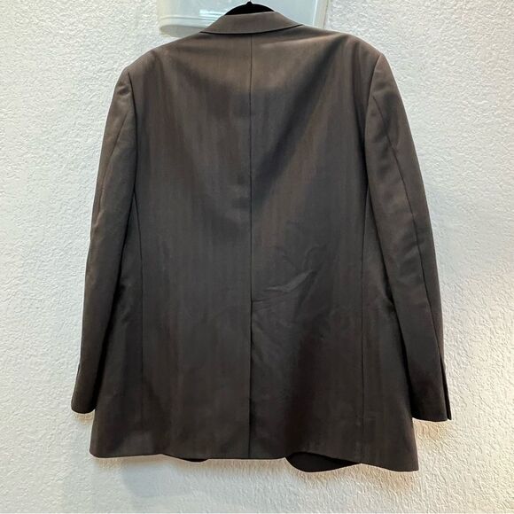 Christian Dior Monsieur Wool 2 Button Suit Jacket Blazer in Taupe size 42R - Picture 2 of 14